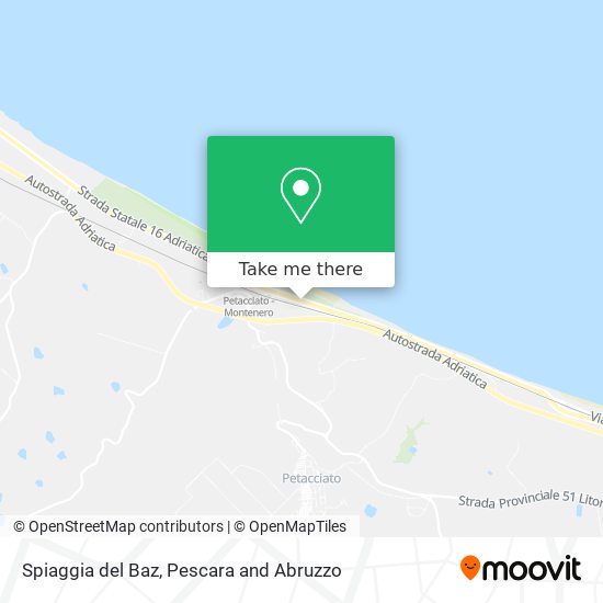 Spiaggia del Baz map