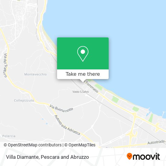 Villa Diamante map