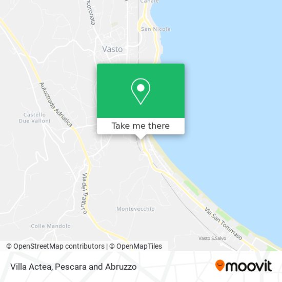 Villa Actea map