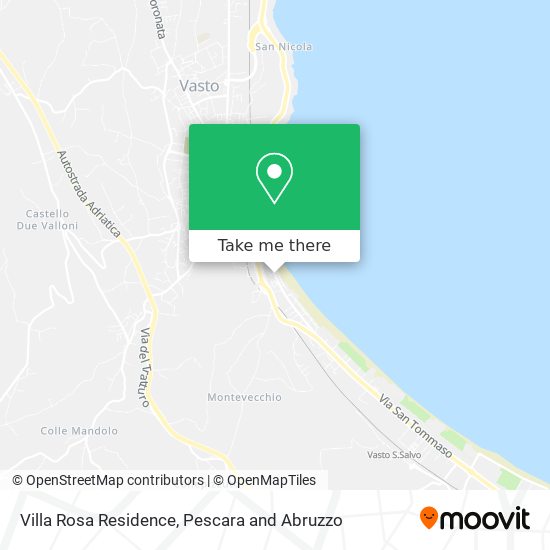 Villa Rosa Residence map