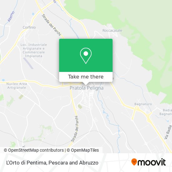 L'Orto di Pentima map