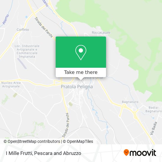 I Mille Frutti map