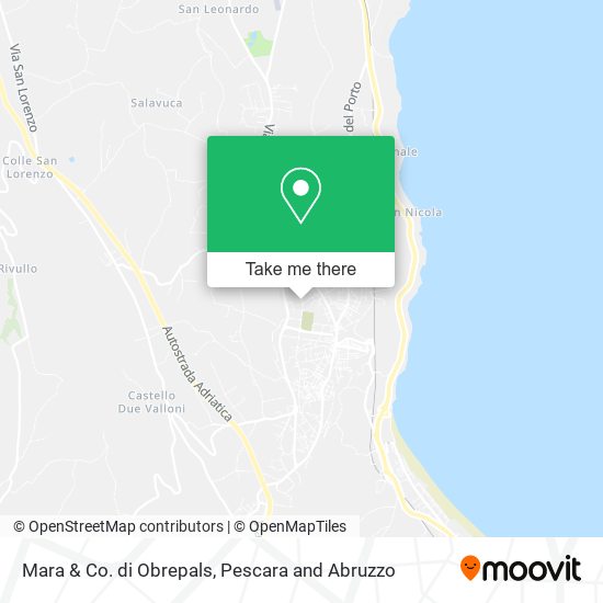 Mara & Co. di Obrepals map