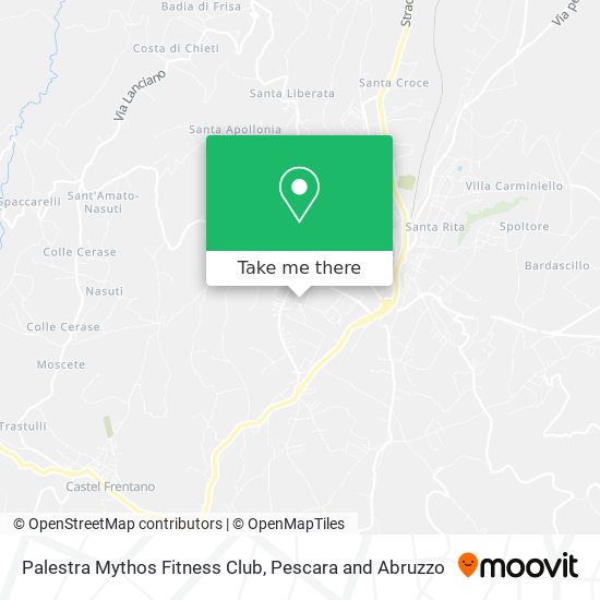 Palestra Mythos Fitness Club map