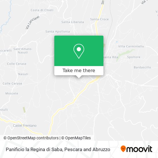 Panificio la Regina di Saba map