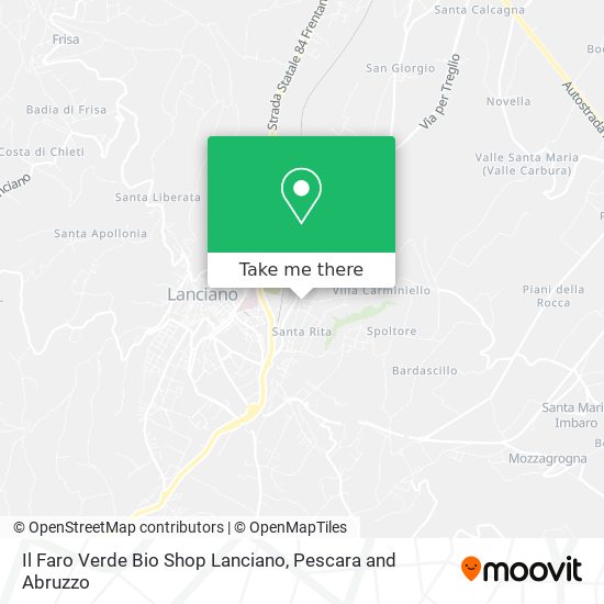 Il Faro Verde Bio Shop Lanciano map