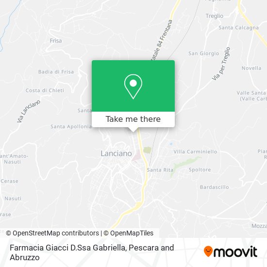 Farmacia Giacci D.Ssa Gabriella map