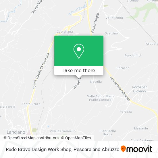 Rude Bravo Design Work Shop map