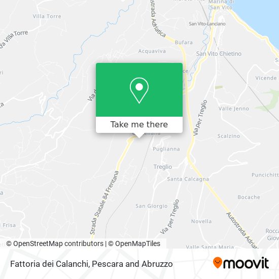 Fattoria dei Calanchi map