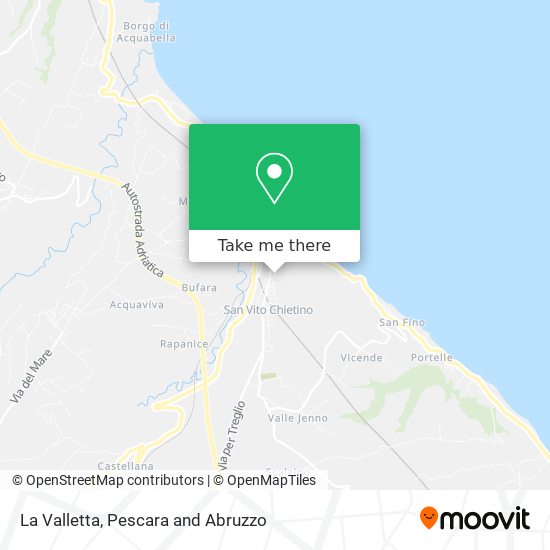 La Valletta map