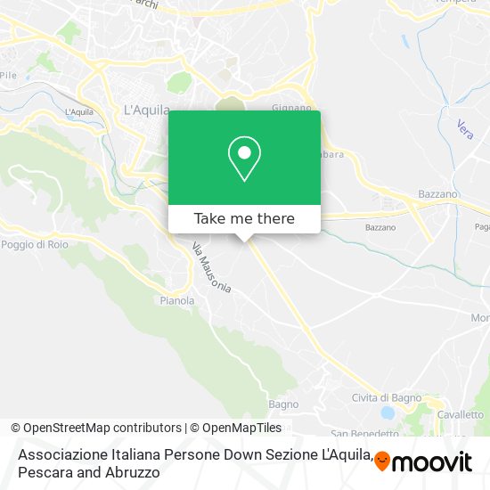 Associazione Italiana Persone Down Sezione L'Aquila map