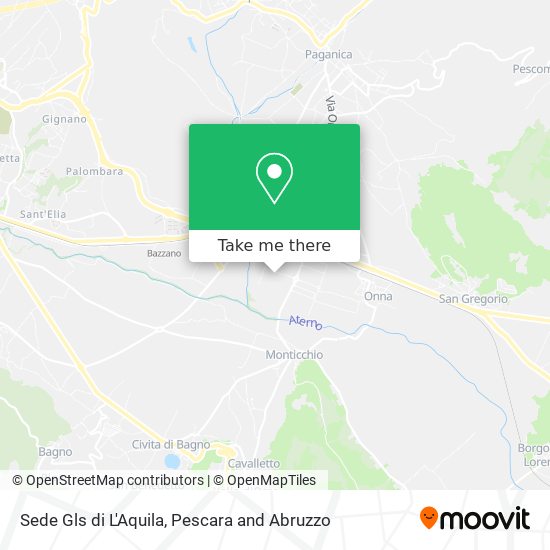 Sede Gls di L'Aquila map