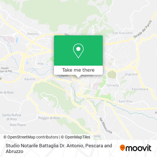 Studio Notarile Battaglia Dr. Antonio map