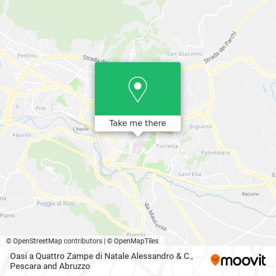 Oasi a Quattro Zampe di Natale Alessandro & C. map