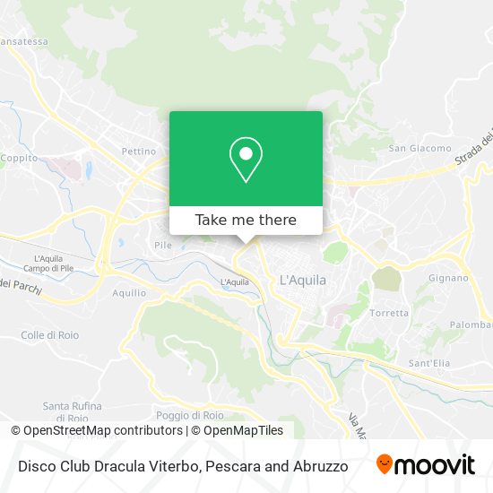 Disco Club Dracula Viterbo map
