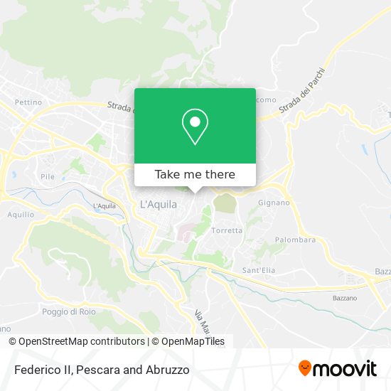 Federico II map