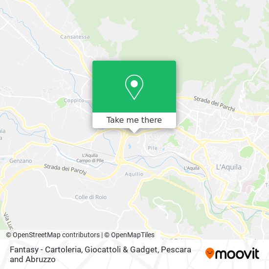 Fantasy - Cartoleria, Giocattoli & Gadget map