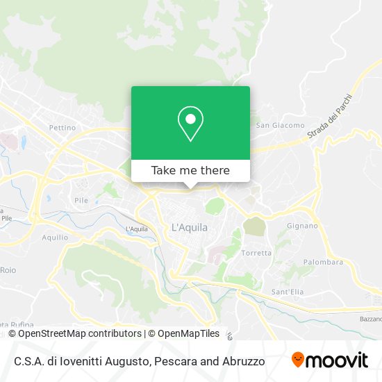 C.S.A. di Iovenitti Augusto map