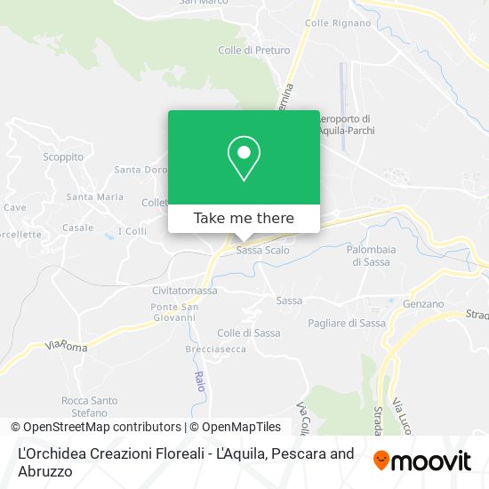 L'Orchidea Creazioni Floreali - L'Aquila map