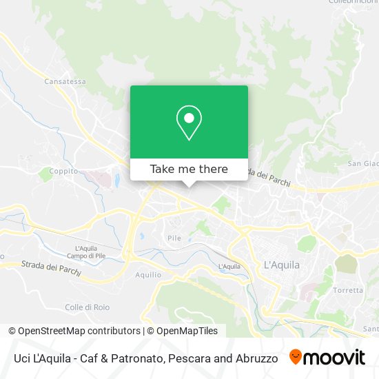 Uci L'Aquila - Caf & Patronato map