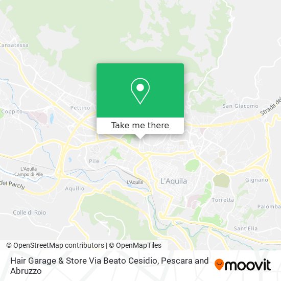Hair Garage & Store Via Beato Cesidio map