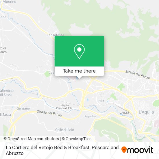 La Cartiera del Vetojo Bed & Breakfast map