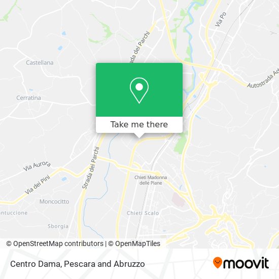 Centro Dama map
