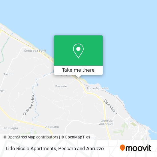 Lido Riccio Apartments map