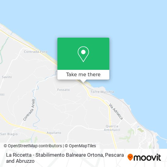 La Riccetta - Stabilimento Balneare Ortona map
