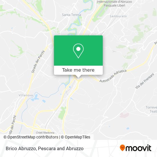 Brico Abruzzo map