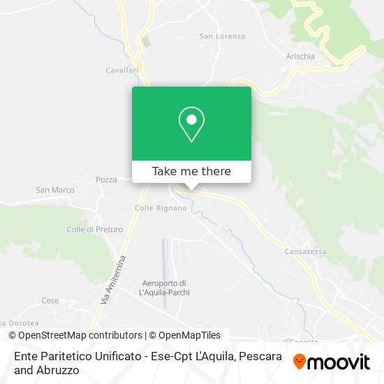 Ente Paritetico Unificato - Ese-Cpt L'Aquila map