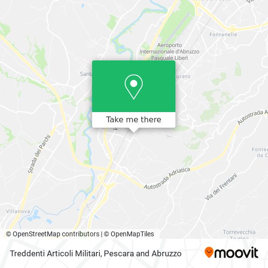 Treddenti Articoli Militari map