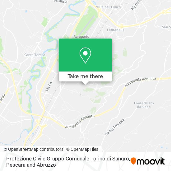 Protezione Civile Gruppo Comunale Torino di Sangro map