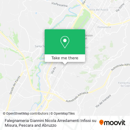 Falegnameria Giannini Nicola Arredamenti Infissi su Misura map