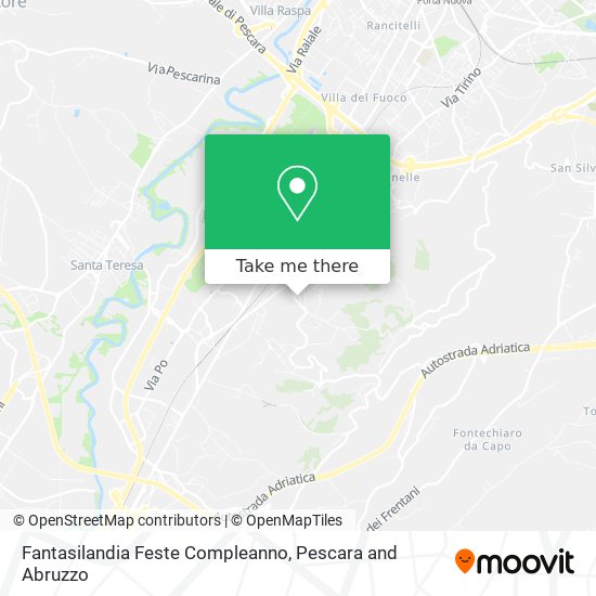 Fantasilandia Feste Compleanno map