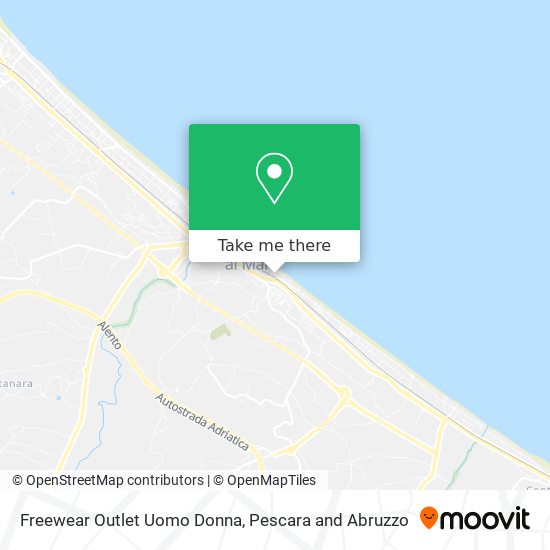 Freewear Outlet Uomo Donna map
