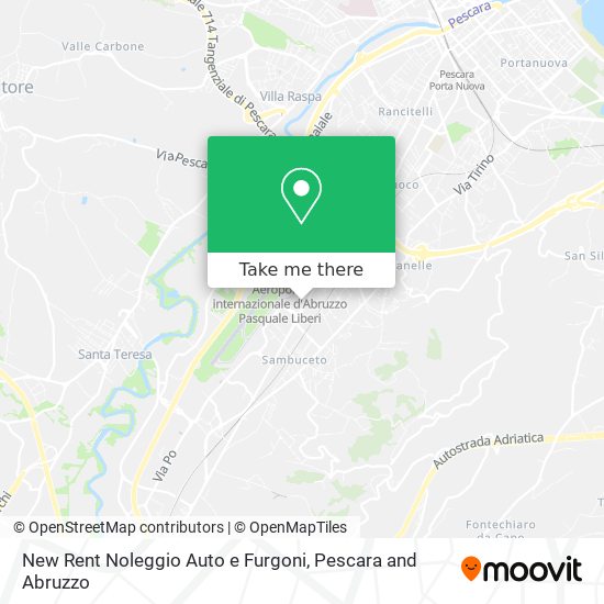New Rent Noleggio Auto e Furgoni map