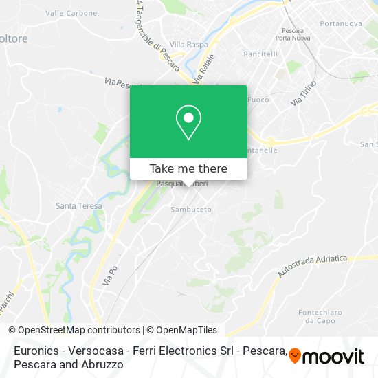 Euronics - Versocasa - Ferri Electronics Srl - Pescara map