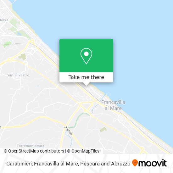 Carabinieri, Francavilla al Mare map