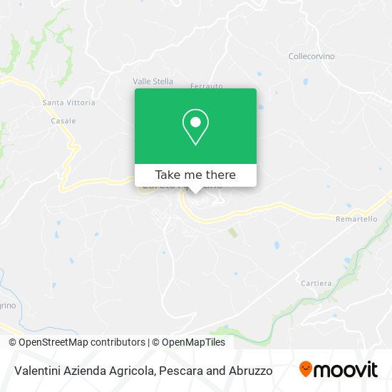 Valentini Azienda Agricola map