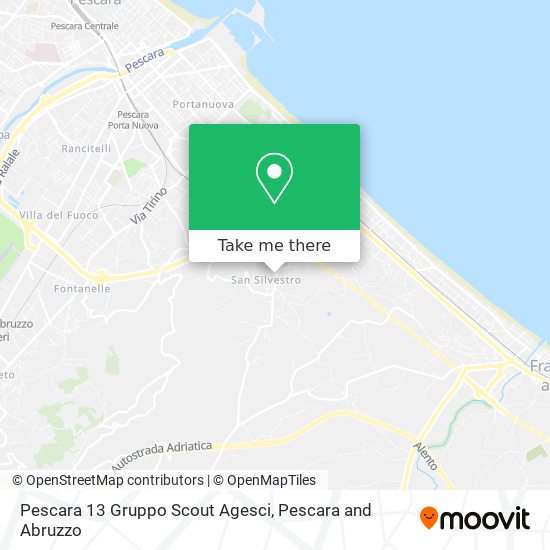 Pescara 13 Gruppo Scout Agesci map