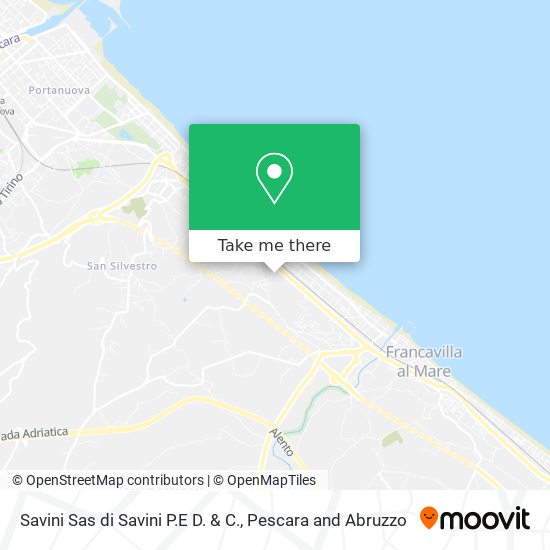 Savini Sas di Savini P.E D. & C. map