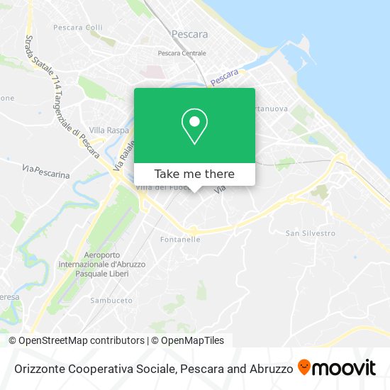 Orizzonte Cooperativa Sociale map
