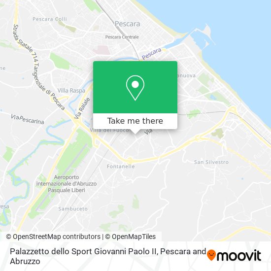 Palazzetto dello Sport Giovanni Paolo II map