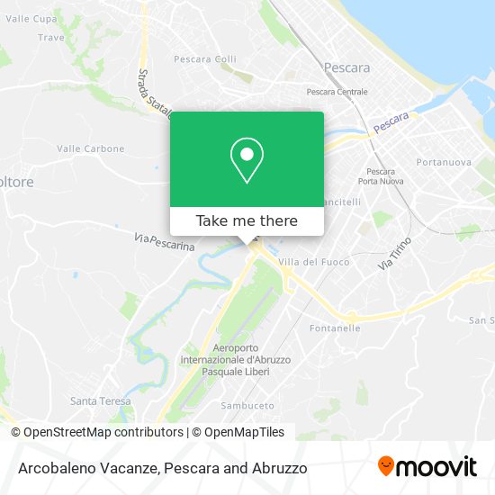 Arcobaleno Vacanze map