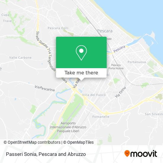 Passeri Sonia map