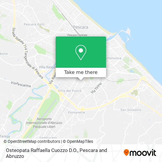 Osteopata Raffaella Cuozzo D.O. map