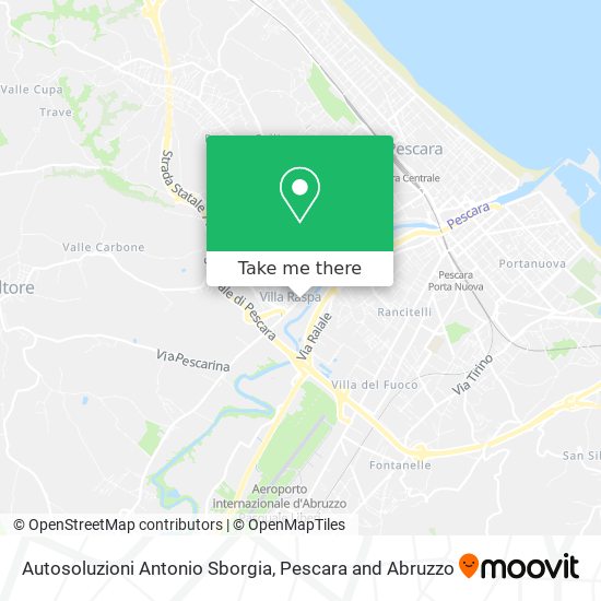 Autosoluzioni Antonio Sborgia map