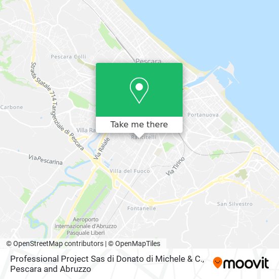 Professional Project Sas di Donato di Michele & C. map