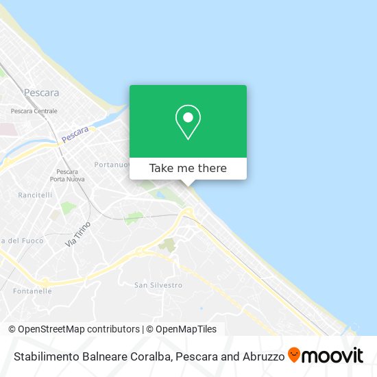 Stabilimento Balneare Coralba map